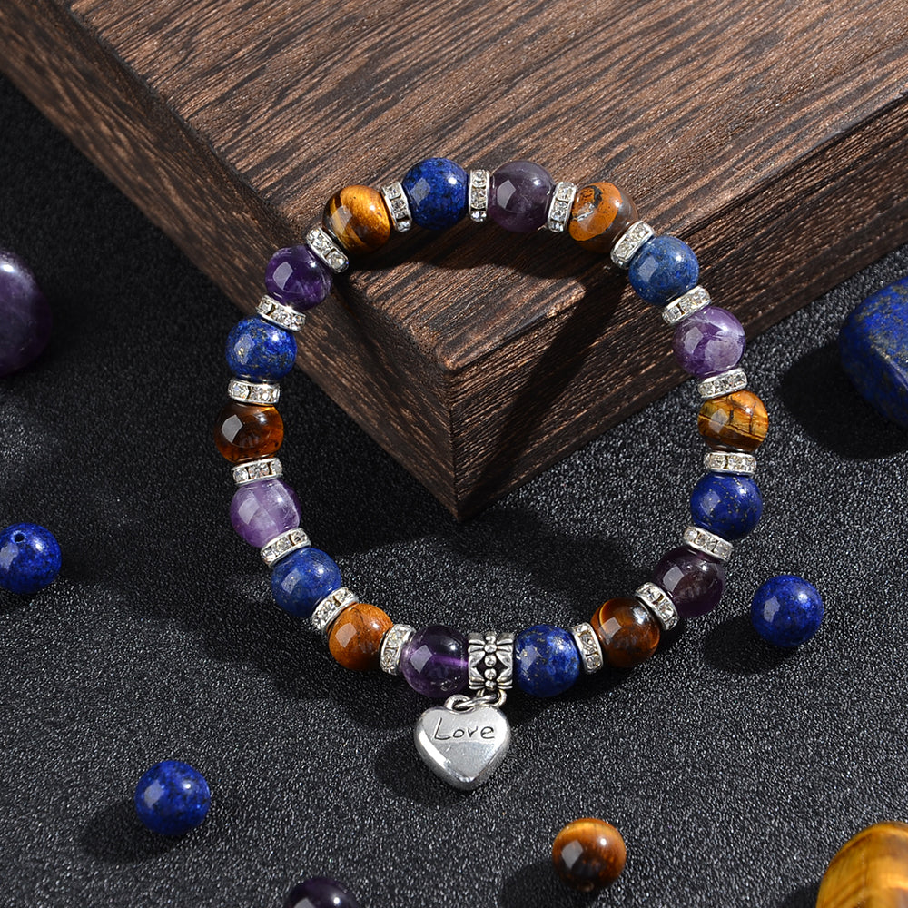 8mm Calming Bracelet Peaceful Energy Anti Anxiety, Stress, Worry Stone Crystal Bracelet