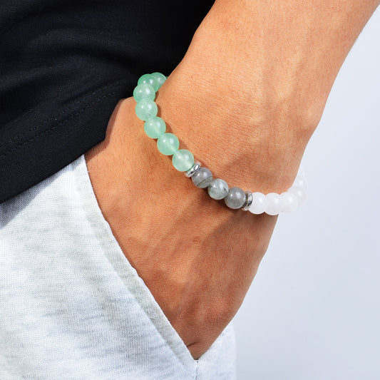 2PCS/set Natural Gemstone Bead Bracelets Turtle Necklaces, Bringing Good Luck To New Beginnings. Huggie Hoop Gift for Diverse's New Home