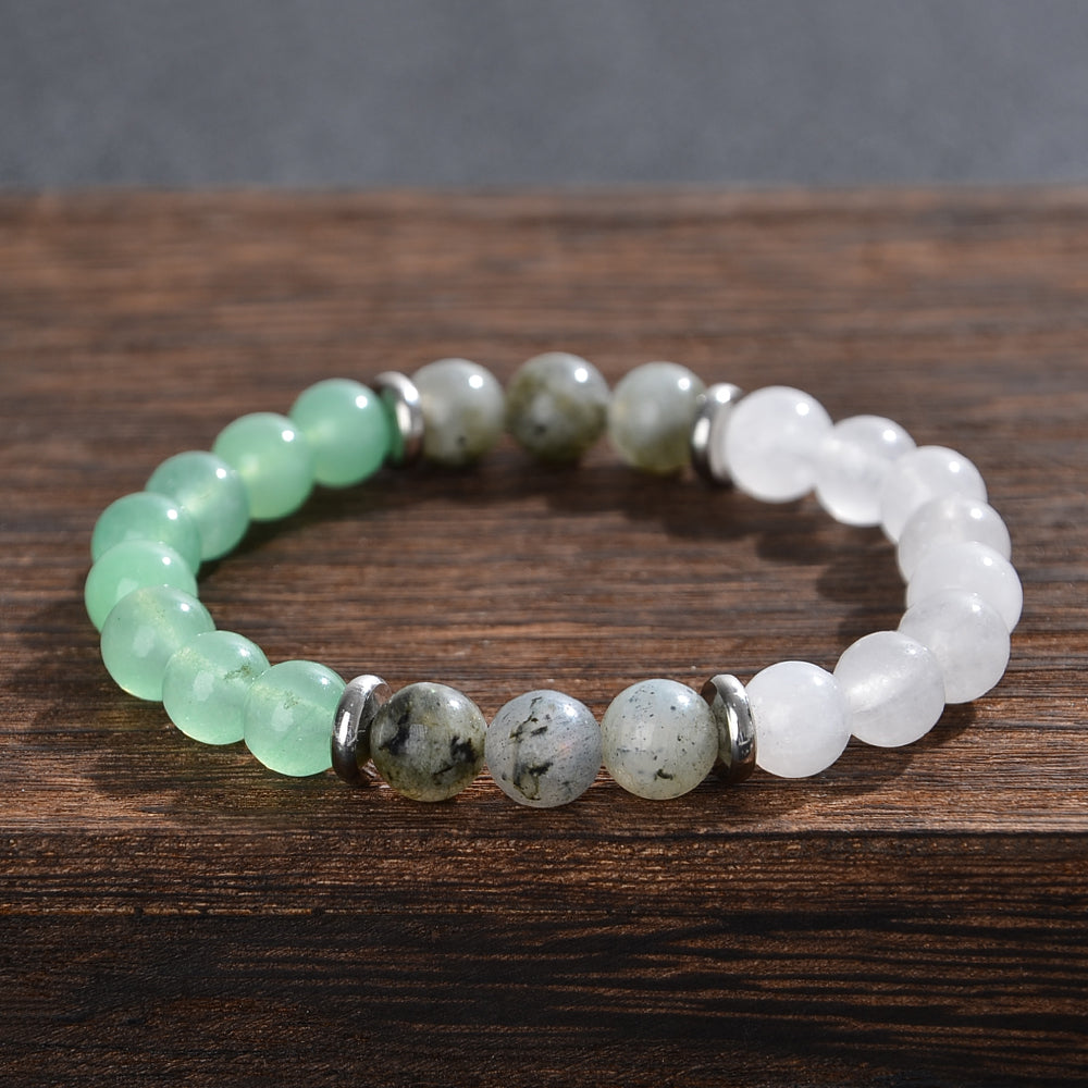 2PCS/set Natural Gemstone Bead Bracelets Turtle Necklaces, Bringing Good Luck To New Beginnings. Huggie Hoop Gift for Diverse's New Home