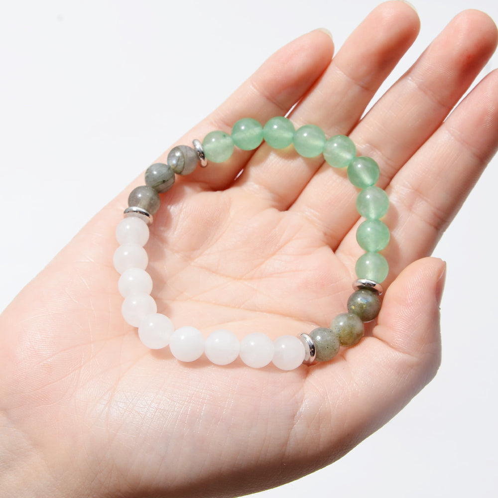2PCS/set Natural Gemstone Bead Bracelets Turtle Necklaces, Bringing Good Luck To New Beginnings. Huggie Hoop Gift for Diverse's New Home